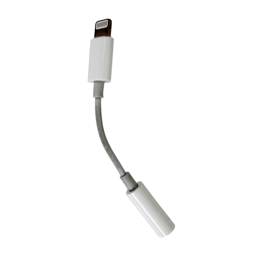 Apple Lightning to 3.5mm Headphone Jack‎ Adapter OEM Genuine White